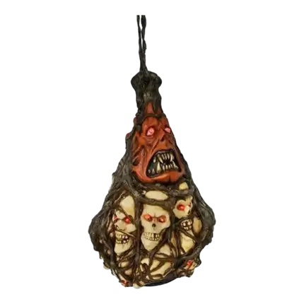 Hanging light skulls in a bag 55cm