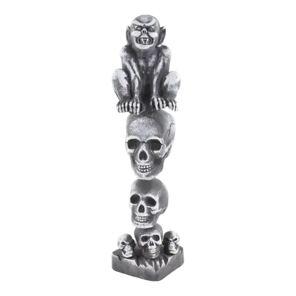 Gargoyle pillar with skulls 73cm