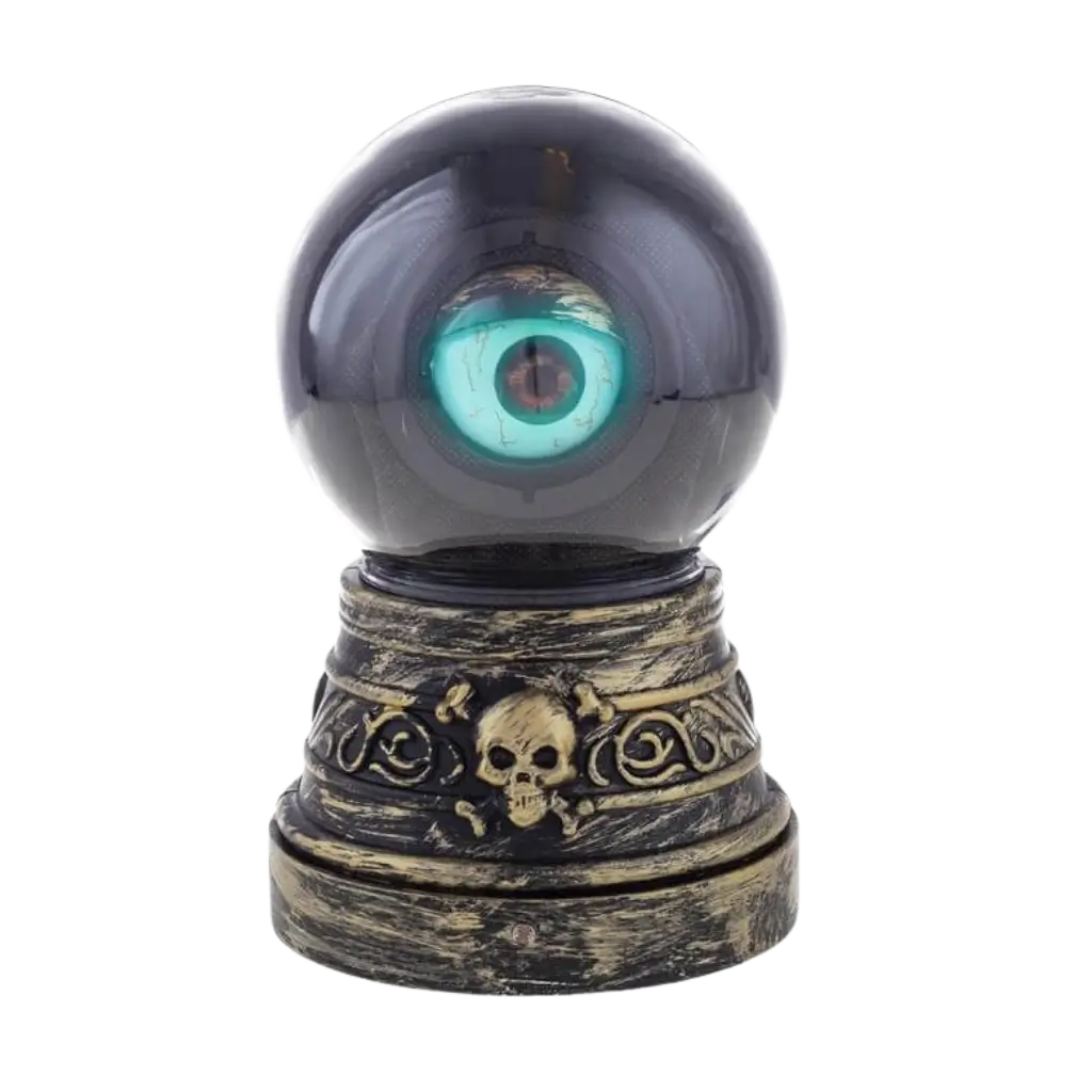 crystal ball with sound and motorized light eye