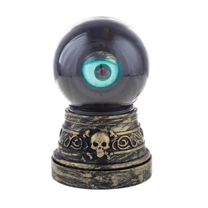 crystal ball with sound and motorized light eye