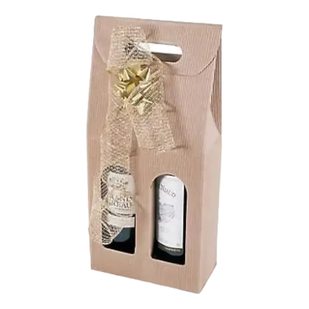 Box 2 Bottles with Handle Colour Natural Beige