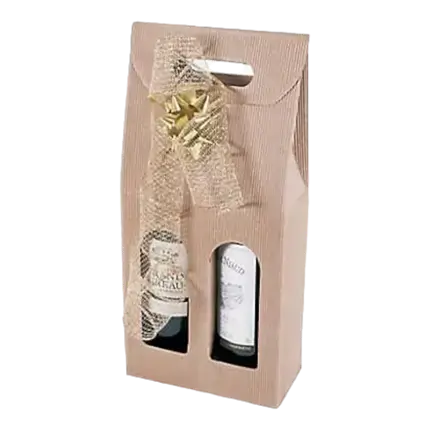 Box 2 Bottles with Handle Colour Natural Beige