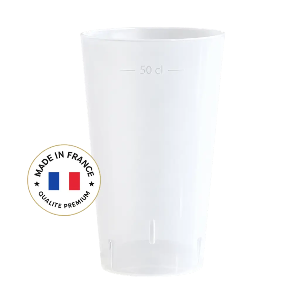 Reusable Ecocup Cup 50?cl usable (60?cl to the rim) – Type Pint, Mojito, Smoothie