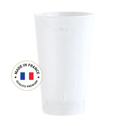 Reusable Ecocup Cup 50?cl usable (60?cl to the rim) – Type Pint, Mojito, Smoothie