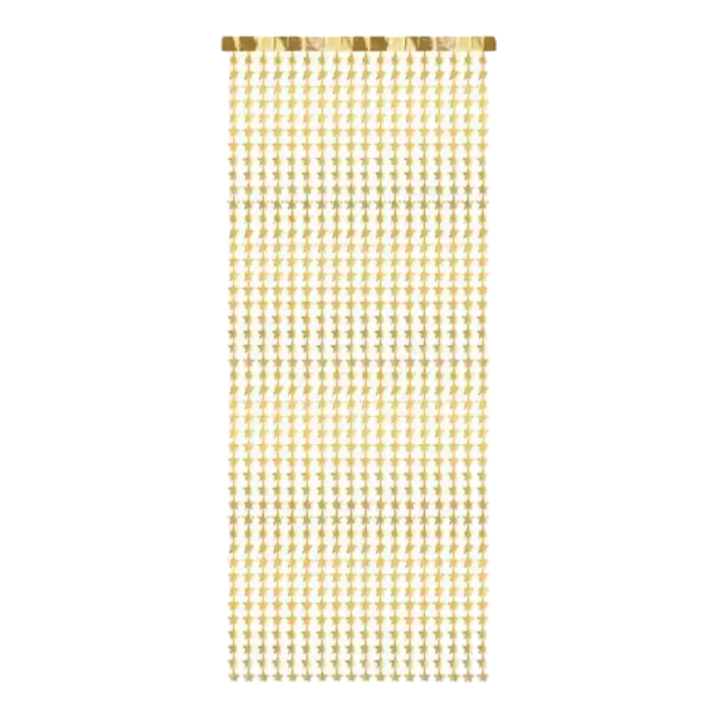 Gold star curtain - 100x245cm