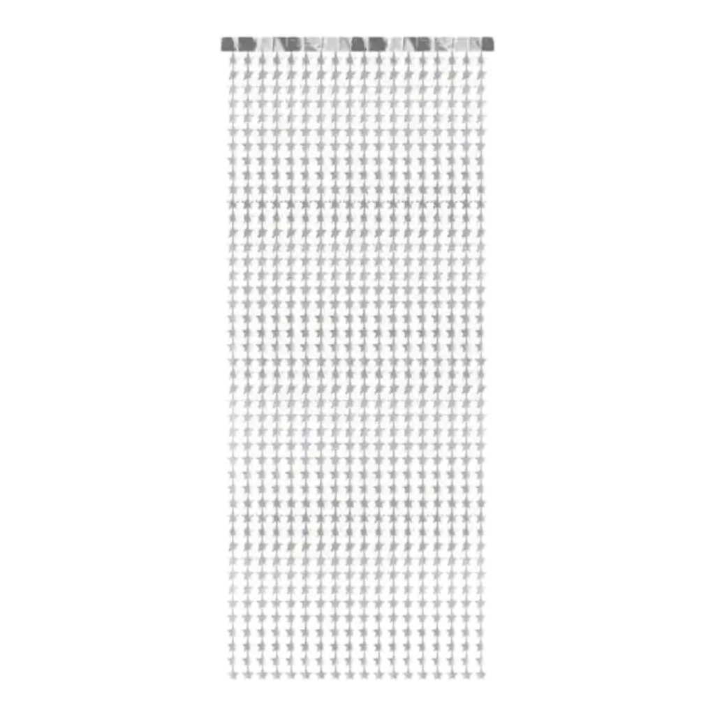 Silver star curtain - 100x245cm