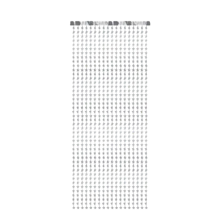 Silver star curtain - 100x245cm