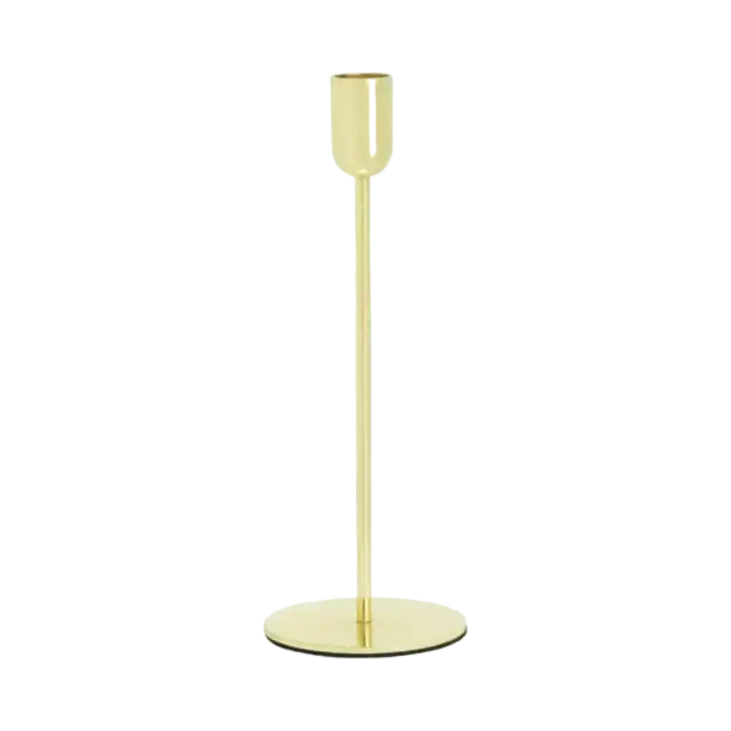 Gold Candlestick - 22cm