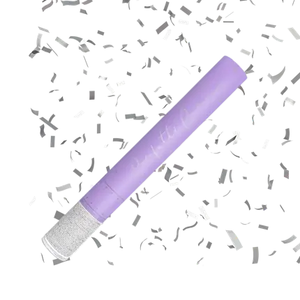 Confetti Cannons 40cm Silver 