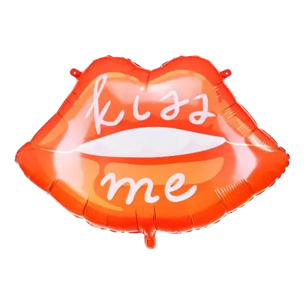 Foil Balloon - Kiss Me Red Lips - 86.5x65 cm