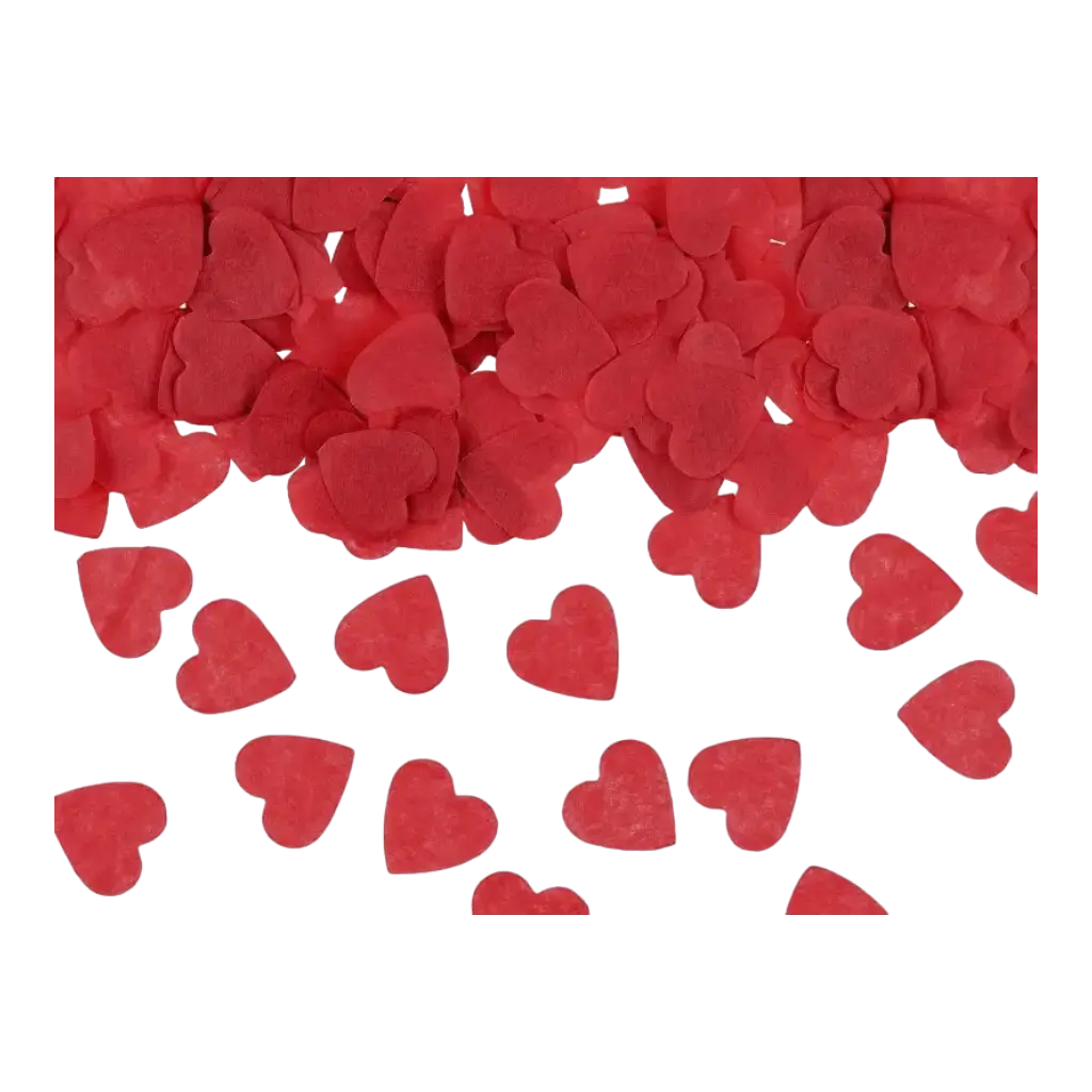Confetti - Red Heart - (15gr) 100% BIODEGRADABLE