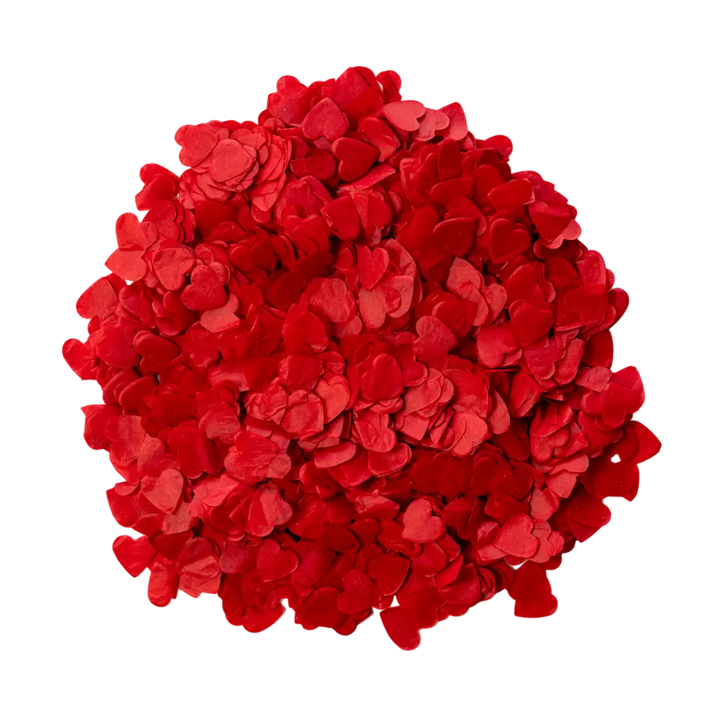 Confetti - Red Heart - (15gr) 100% BIODEGRADABLE