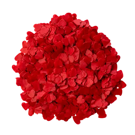 Confetti - Red Heart - (15gr) 100% BIODEGRADABLE
