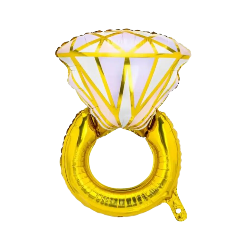 Mylar Balloon - Gold Ring - 60x95cm