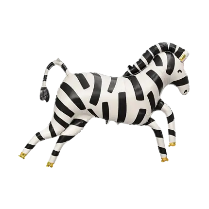 Zebra Balloon - Mylar - 115x85cm