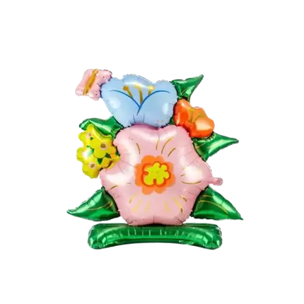 Balloon Bouquet Flowers - Mylar - 81.5x87cm