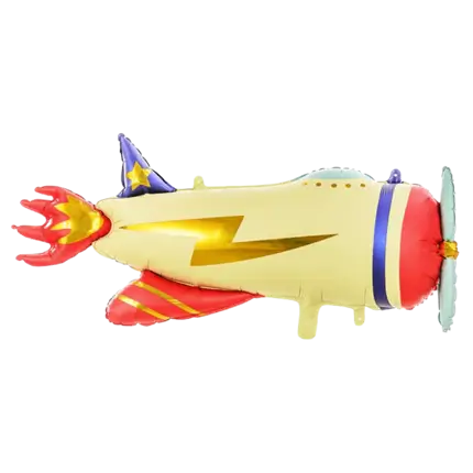 Frosted Effect Mylar Balloon - Airplane - 91x39cm