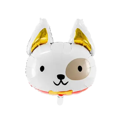 Dog Head Balloon - Frosted Mylar - 56x65 cm