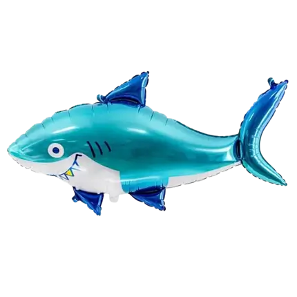 Shark Balloon - Glossy Mylar - 102x62 cm