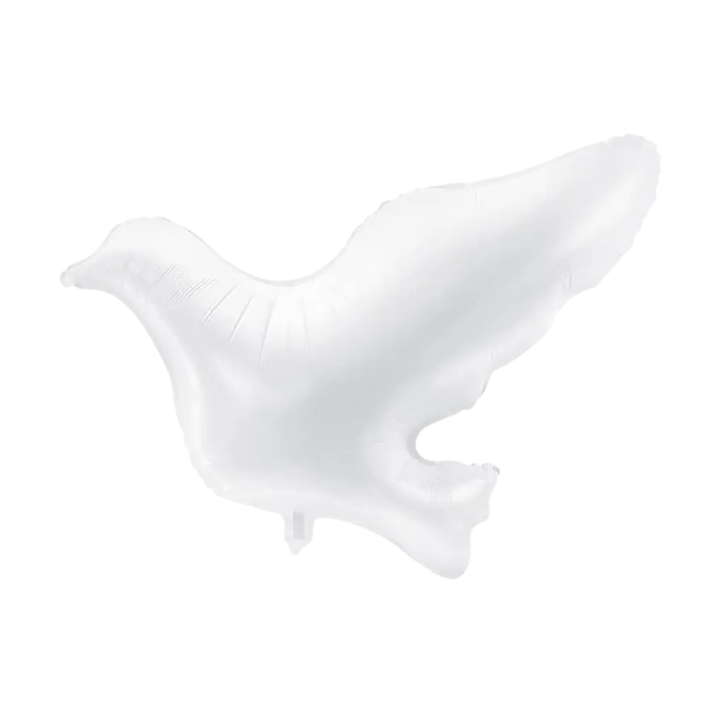 White Dove Balloon - Mylar - 81.5x87cm