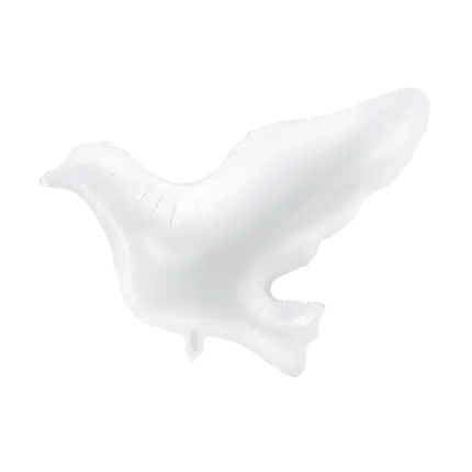 White Dove Balloon - Mylar - 81.5x87cm