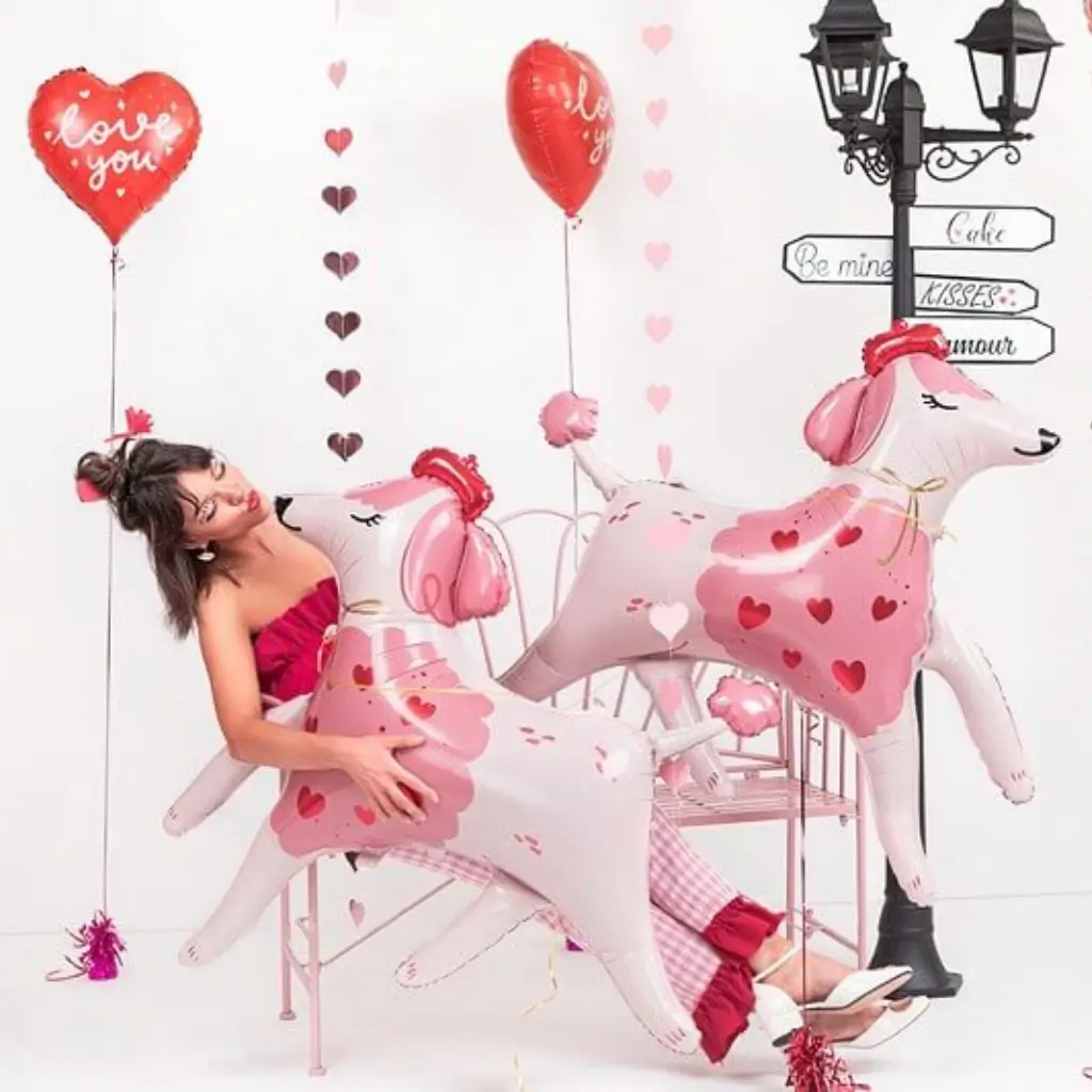 Foil Balloon - Red Heart "LOVE YOU" - 45cm