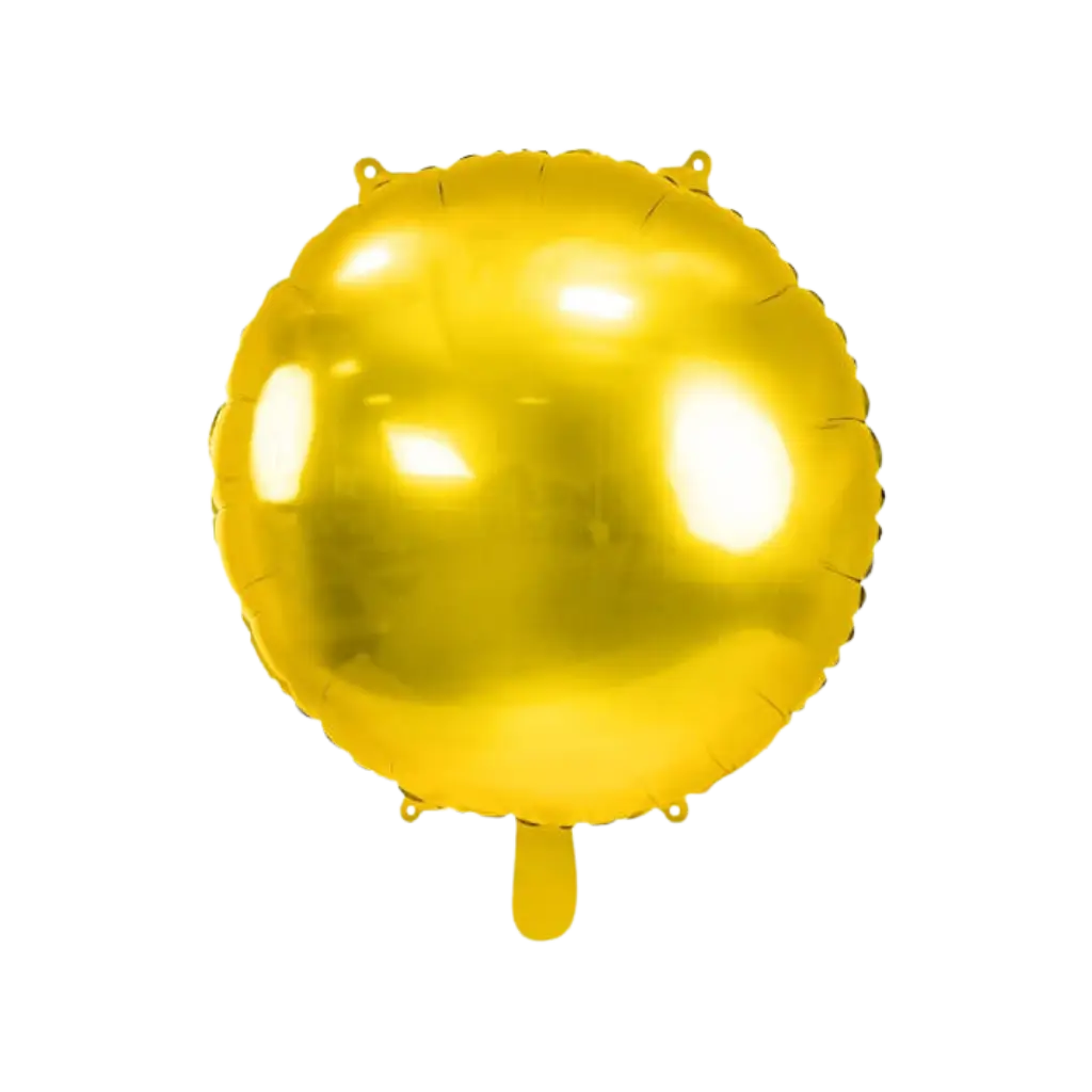 Round Mirror Metallic Balloon - Gold - 59cm