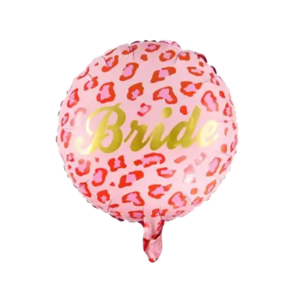 Foil Balloon - Leopard Pink Strap - 45cm