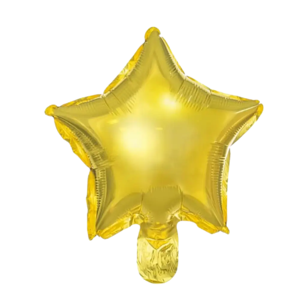Star Balloon - Metallic Mylar - Gold - 25cm (set of 25)
