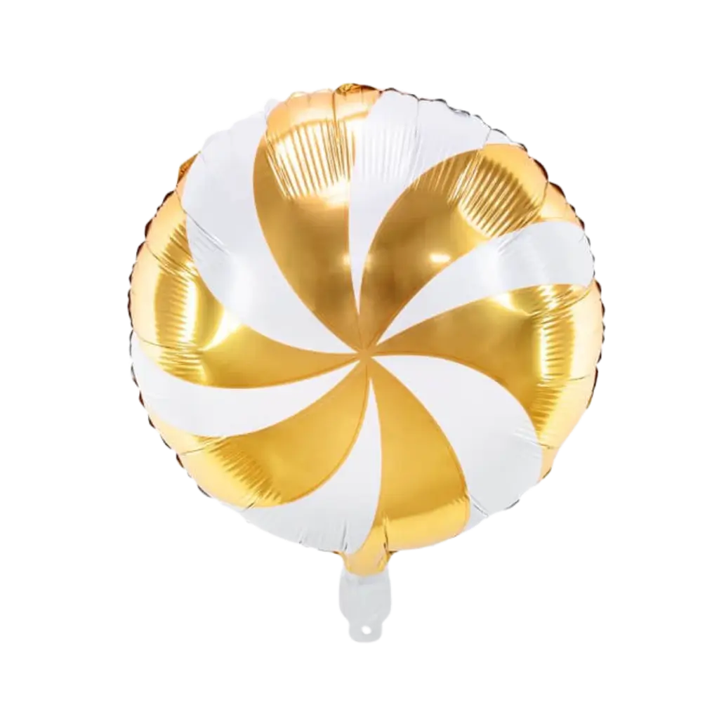 Metallic "Candy" balloon - Aluminum - Gold - 35cm