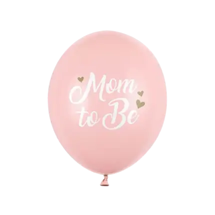 Set of 6 Pink Mum To Be Balloons - 30cm