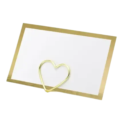 Place Card with Gold Frame (Pack of 10)