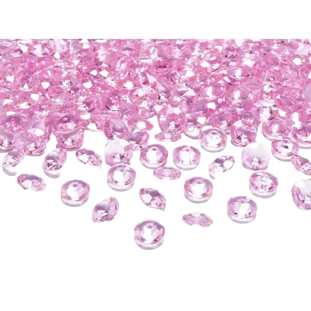 Diamond Confetti - Light Pink - (set of 100)