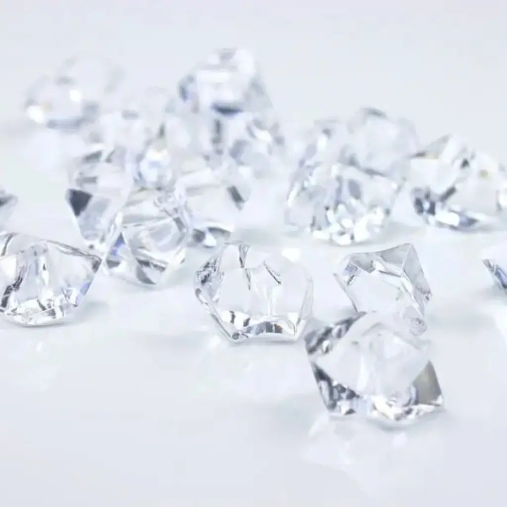 Crystal Stone Confetti - Clear - 25x21mm - Pack of 50
