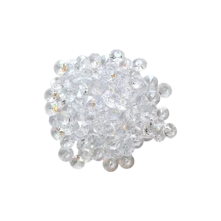 Crystal Stone Confetti - Clear - 25x21mm - Pack of 50