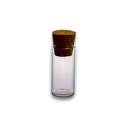 Glass vial - ø 2.2 x 5 cm (Lot of 48)