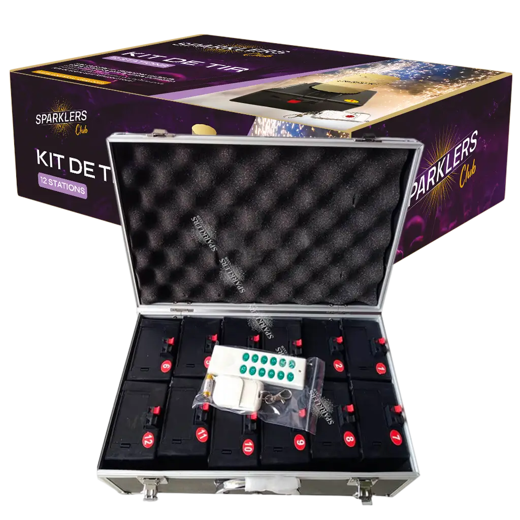 12-station shooting kit for stage jets