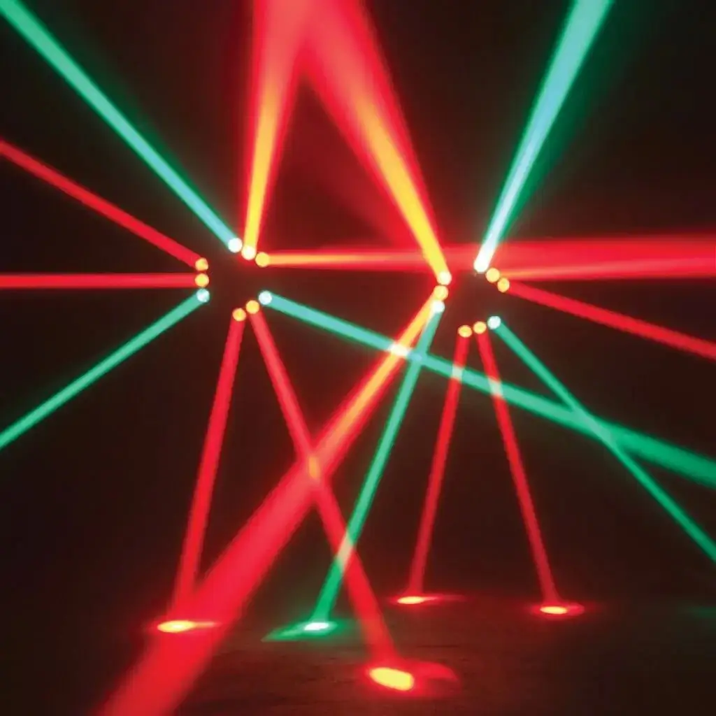 Rotating LED spider light effect