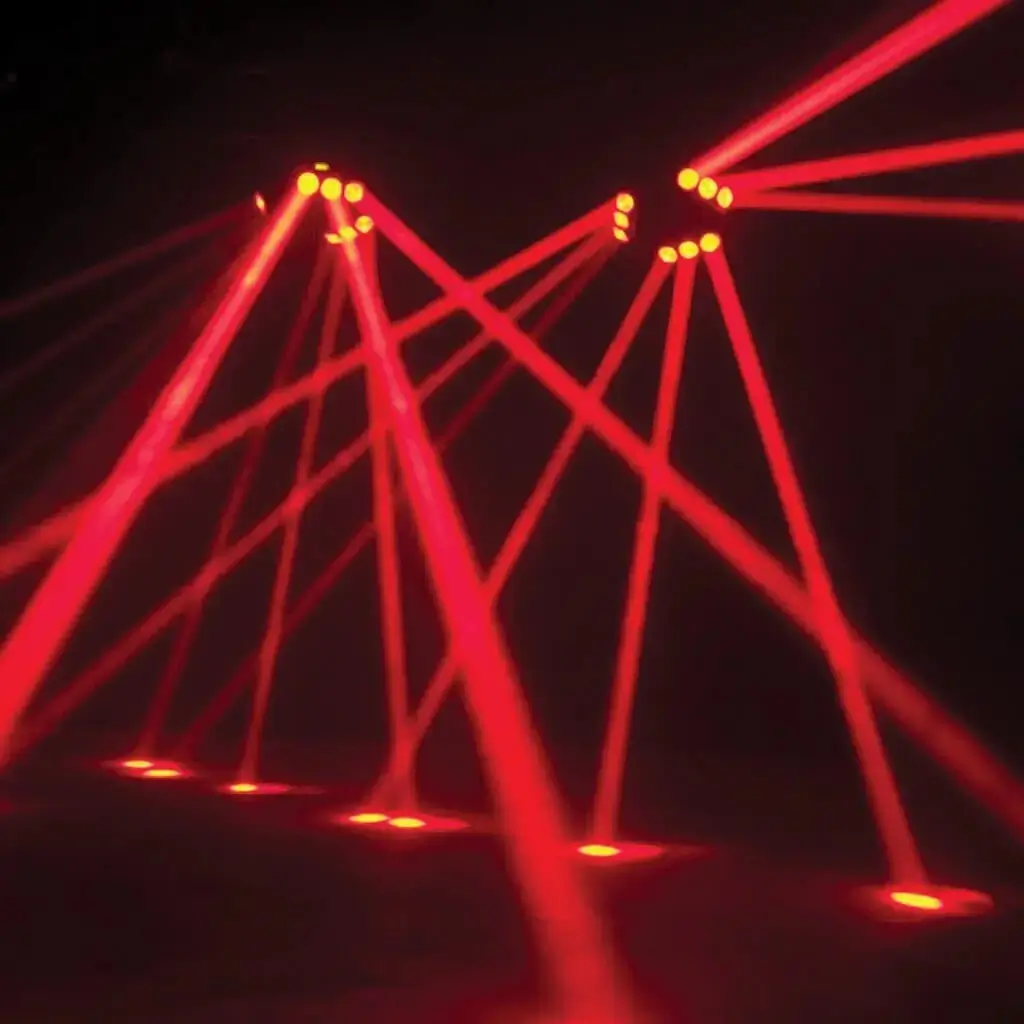 Rotating LED spider light effect