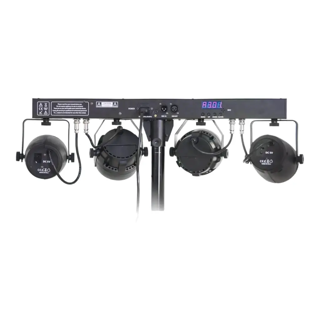 Ibiza LIGHT DJLIGHT65 light stand with 2 projectors