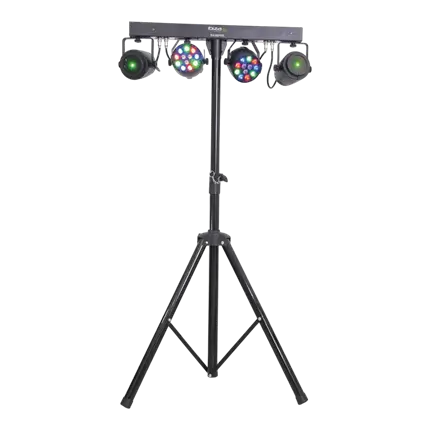 Ibiza LIGHT DJLIGHT65 light stand with 2 projectors