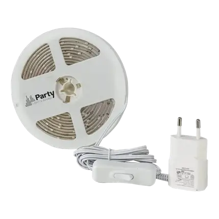 Flexible white LED ribbon light 3m PARTY-STRIP300WH