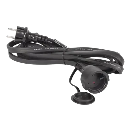 Extension cord for electric light garland 3m