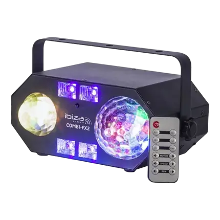 4 in 1 combined light effect: water, astro, UV, strobo