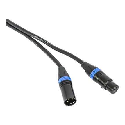 DMX cable male/female 0,6m