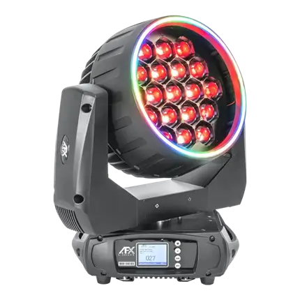 WASH-1940-RGB ring effect bowser with Flight Case