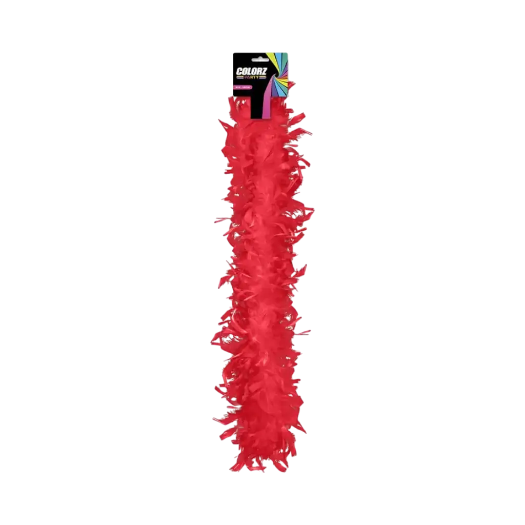 Red Feather Boa - 180 cm