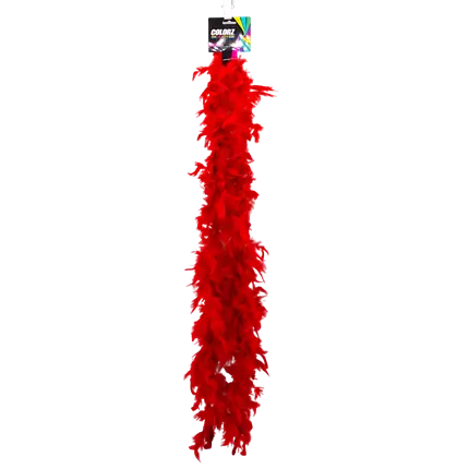 Red Feather Boa - 180 cm