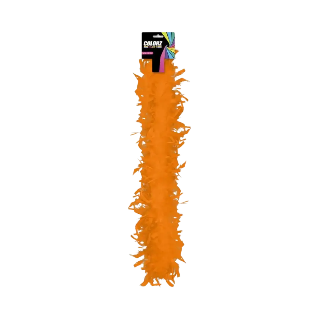 Orange Feather Boa - 180 cm