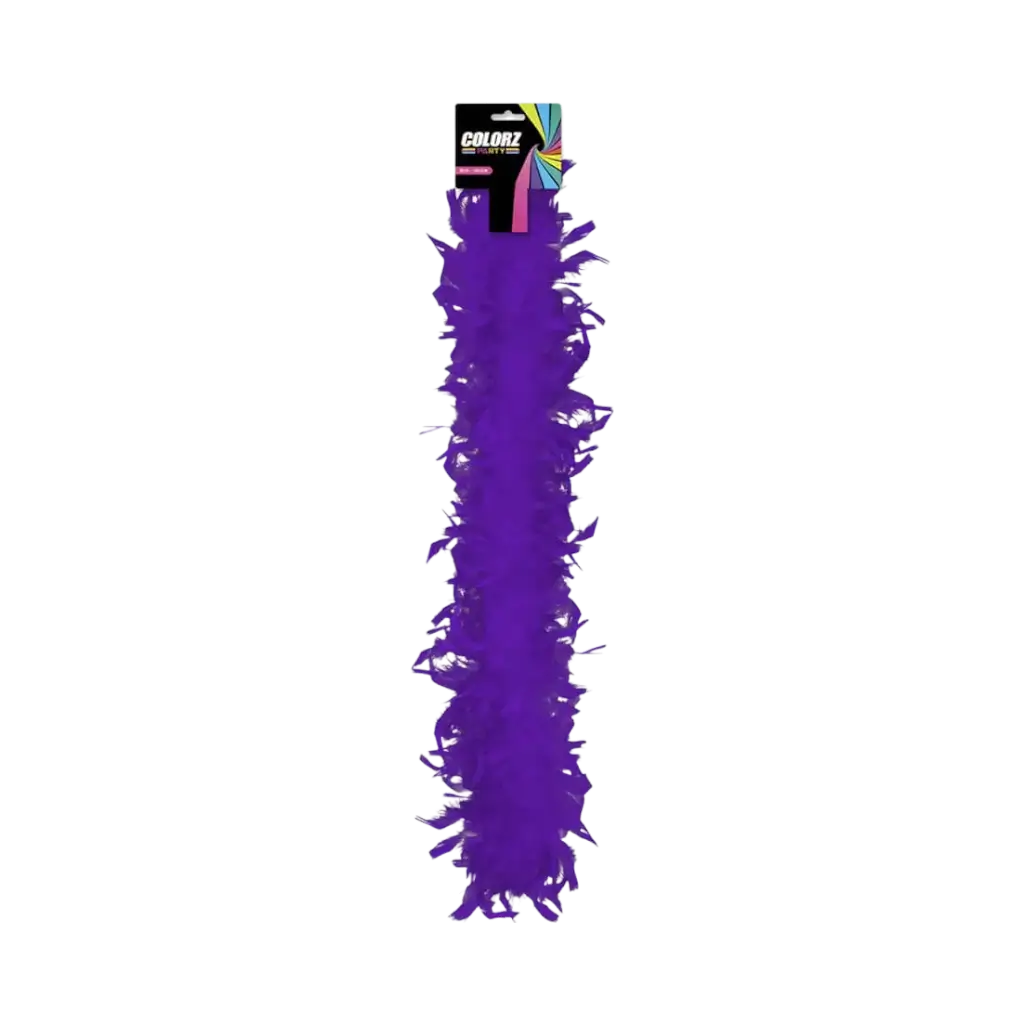 Purple Feather Boa - 180 cm